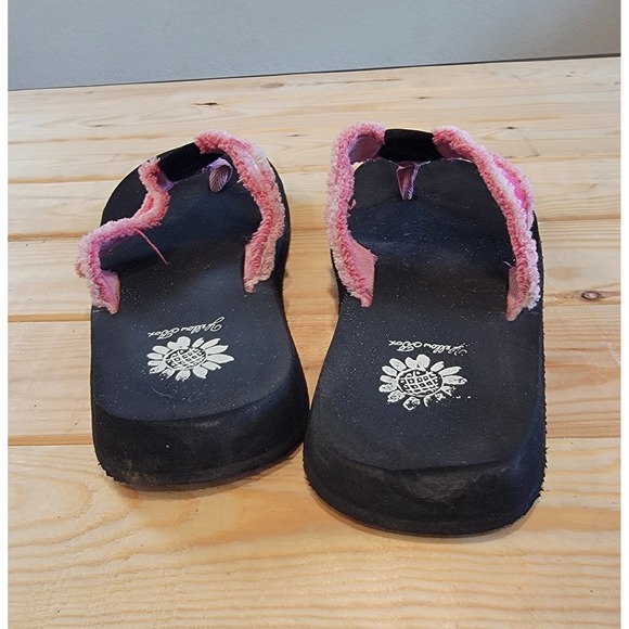 Yellow Box Athens Pink Tie Dye Shoes Flats Slip Ons Thongs Flip Flops sz 8 Shoes - Picture 4 of 7